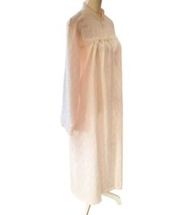 Heavenly Bodies Miss Elaine Nightgown Large Long Sleeve Embroidered Front Zipper