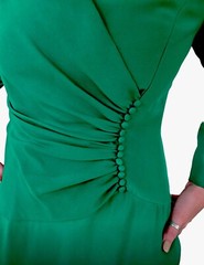 Carolina Herrera Green Silk Maxi Fits Size 6-8 Rare Vintage Formal