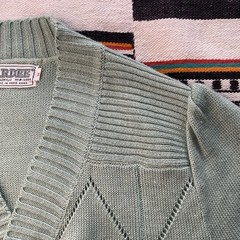 Vintage Ardee Open Knit Cardigan Sweater. Medium. Bell Cuffs. Acrylic. Boho.