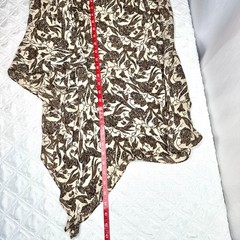 Vintage John Patrick 100% Silk Sarong Size 4 Elevated Beach Resortwear Botanical