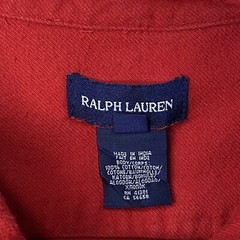 Vintage Ralph Lauren Polo Flannel Shirt Womens 14 Hudson Camp Blanket 1/2 Button
