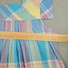 VTG Phases Nightgown Womans L Plaid Muumuu Kaftan House Dress Prairie Cottage