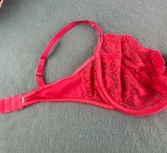 Vintage Victoria’s Secret Bra 34D Red Nylon & Lace Underwire No Tags
