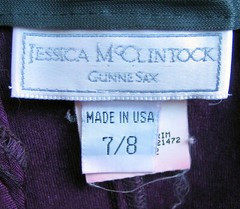 2 VTG designer halter top dresses: Wayne Clark NWT, and Jessica McClintock