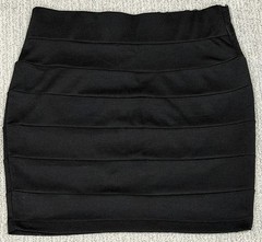 Vintage Y2K Wet Seal Black Bandage Micro Skirt Size Medium ✨🖤