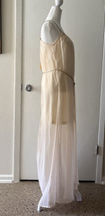 Vtg Annabelle Nordstroms M 2 Pc Negligee Robe Set Sheer Coquette Y2K Honeymoon