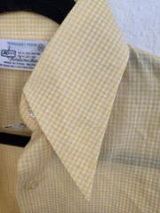 K-mart Vintage 70s Womens Yellow Button Up Dead Stock