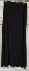 Vintage Dressbarn Maxi Skirt & Shirt Set Women’s Black & White Polka Dot Medium