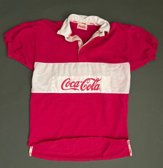 Vintage 1980s Coca Cola Short Sleeve Polo Shirt Set of 2 in Vibrant Colors
