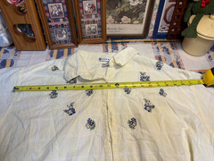 Vintage 90s Maggie & Max Floral Embroidered Button Shirt Women’s 3X Cottagecore