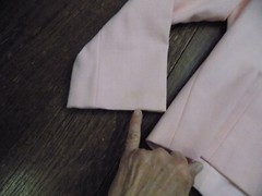 Vtg 70s Light Pink Sweet Suit Petite Blazer Jacket 3 Bow front ADORABLE 14P VGC