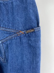 Vtg 70s N’est Ce Pas?STAR BUTT Jeans Bell Bottom Belted Denim Disco 28×32 W/belt