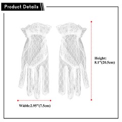 Bride Double Layered Pure White Pearl Veil Headwear Engagement Wedding Lace Veil