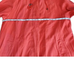 Burberrys Vintage Red Nylon Hooded Long Coat Women’s No Size