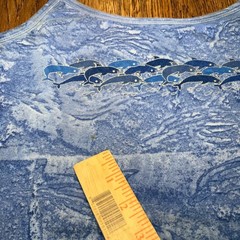 90s West Trend Dolphin Graphic Cami Tank Top Blue Ocean Print Made in USA Large
