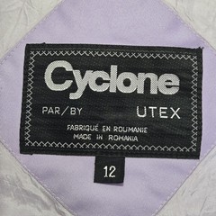Vtg Cyclone Lilac Purple Long Trench Coat Jacket Women’s 12 L/XL