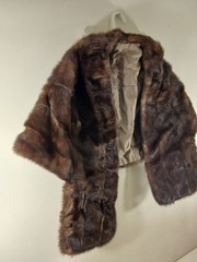 Vintage Original Brown Mink Fur Stole Wrap 50s/60s Kirkland’s