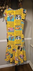 Vintage Disney Windwagon Smith Novelty Print Custom Drop Waist Dress *Plus Size