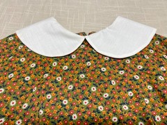 Vintage Prairie Dress Basque Waist 70s Homemade Psychedelic Floral Hippie Maxi