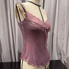 Ann Ferriday VTG Spider Mesh And Lace Fairy Boho Cami S/M Unworn Archival
