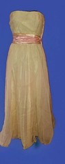 Vintage Strapless Prom Pinup Rockabilly Fred Perlberg Dress Chartreuse Sz S