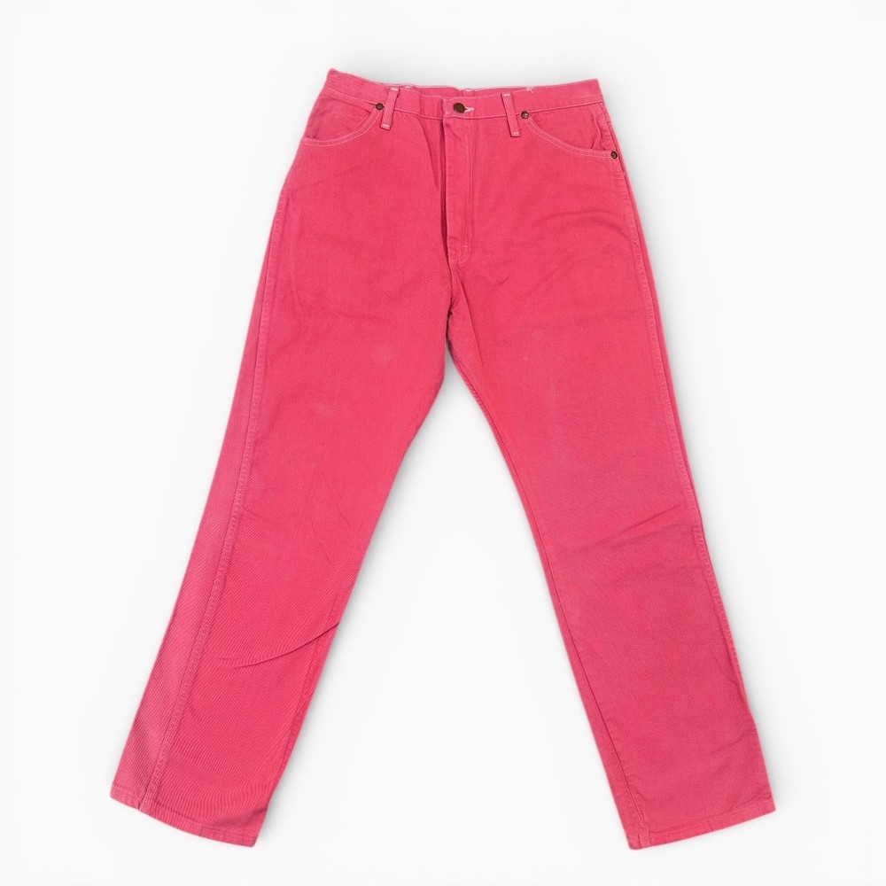 Vintage Wrangler Straight Leg Boyfriend/Mom Jeans Pink W32 L32