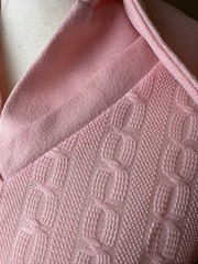 Vtg 70s Pink Maxi Dress Collared Shirt Waist Fit Coquette Pleats Sz 8 Fits XS/S