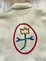 Unique Jean Charles de Castelbajac Tricot Sheepskin Coat Jacket Shearling