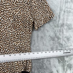 Vtg 80s Body English Dress Size 4 Animal Print Knee Length Party Event USA Made