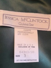 VINTAGE 80s JESSICA McCLINTOCK GUNNE SAX VELVET DRESS LACE TRIM MUTTON SLEEVE 3