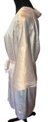 Vintage L.A. Intimates Embroidered Satin Robe & Nightgown Set Medium