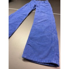 ZARA Corduroy Pants Women’s 24X30 Blue Wide Leg High Waist Retro Style Turkey