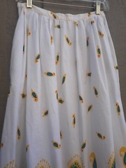 Vtg 70s Claude Skirt Made in Brazil Long Maxi Pockets 27 XS S Latin America