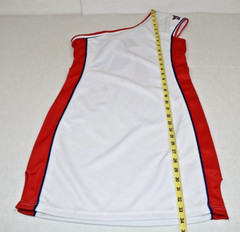Vintage Dress Soho Babe Hardball Retro 76 Size S White Red 2000s Star Fitted NWT