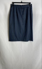 David Hayes Saks Fifth Avenue Women’s Wool Pinstripe Skirt Suit Size 10