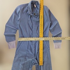 VTG 80s Boilersuit Coveralls Women XS Mechanic Blue Jumpsuit Workwear Distressed