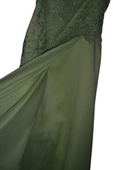Masquerade Dress Vintage y2k Lime Green Fairy Mesh Glitter Gown Princess Pixie