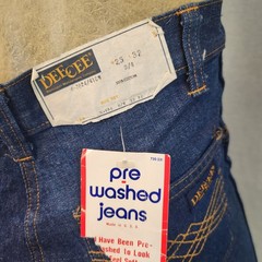 Vintage Dee Cee High Rise 25W USA Denim Blue Jeans Pants Misses Size 3 / 4 NEW