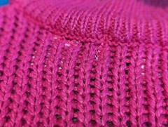 Vtg JJ Fargo Pink Textured Sweater – Women’s MEDIUM – Tassel Shoulder Pad Korea