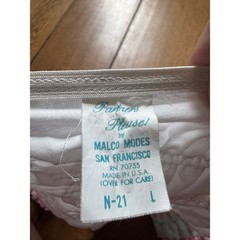 Vintage 80s Malco Modes Pastel Rainbow Lace Ruffle Smocked Bloomers