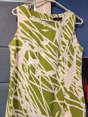 Vintage Ronni Nicole “Botanical” Pattern Mini Dress Womens Size 10