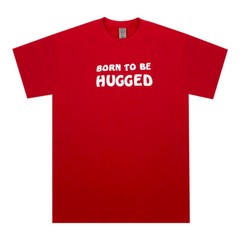Vintage 80s 90s Born To Be Hugged Graphic Trendy Love TShirt ❤️