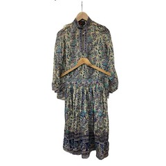 Vintage 70s Phool India Silk Block Top & Skirt Set S