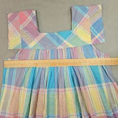 VTG Phases Nightgown Womans L Plaid Muumuu Kaftan House Dress Prairie Cottage