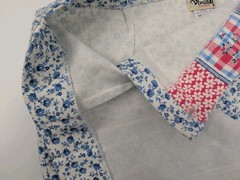 VTG 90s Vivaldi Denim Blue Floral Midi Wrap Skirt Size 12 Western Prairie