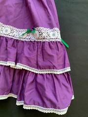 Malco Modes “Partners House” vintage tiered purple square dance circle skirt-M