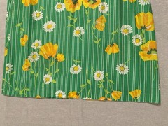Vintage 60s 70s Komar house dress Floral USA made Patio Hostess Retro Summer