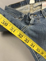 Vintage Lucky Brand Womens Blue Jeans Sz 2/26 Dungarees Made in USA Button Fly