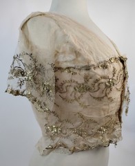 Antique Edwardian Evening Bodice Leonard O’Neill with Gold Metallic Embroidered