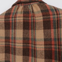 Vintage 70s H.I.S. Women’s Wool Flannel Button Shirt Loop Collar Size Medium USA